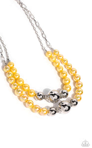 Ballroom Balance - Yellow Necklace 03/2024 fashion fix exclusive