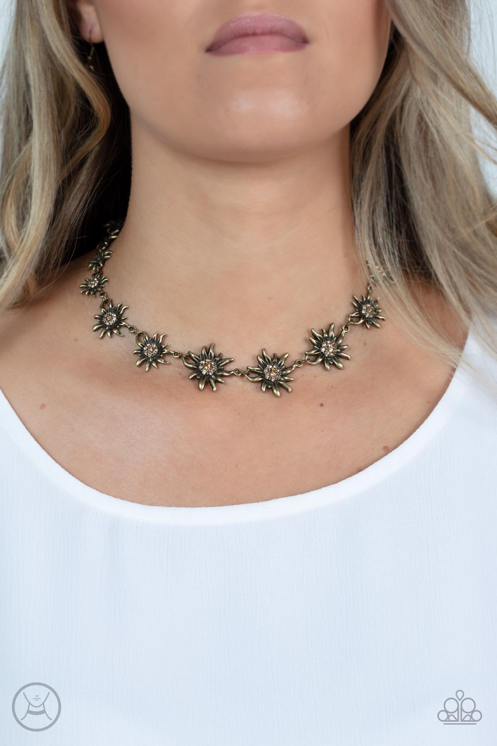 Get Up and GROW - Brass Choker