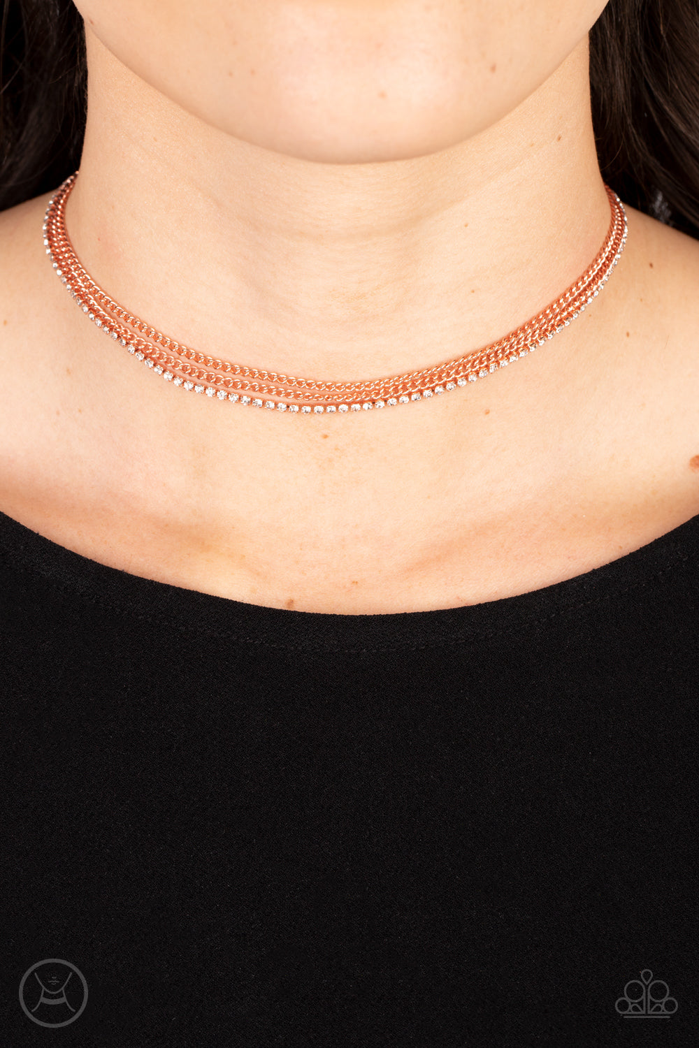 Glitzy Gusto - Copper Choker