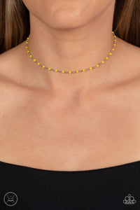 Neon Lights - Yellow Choker