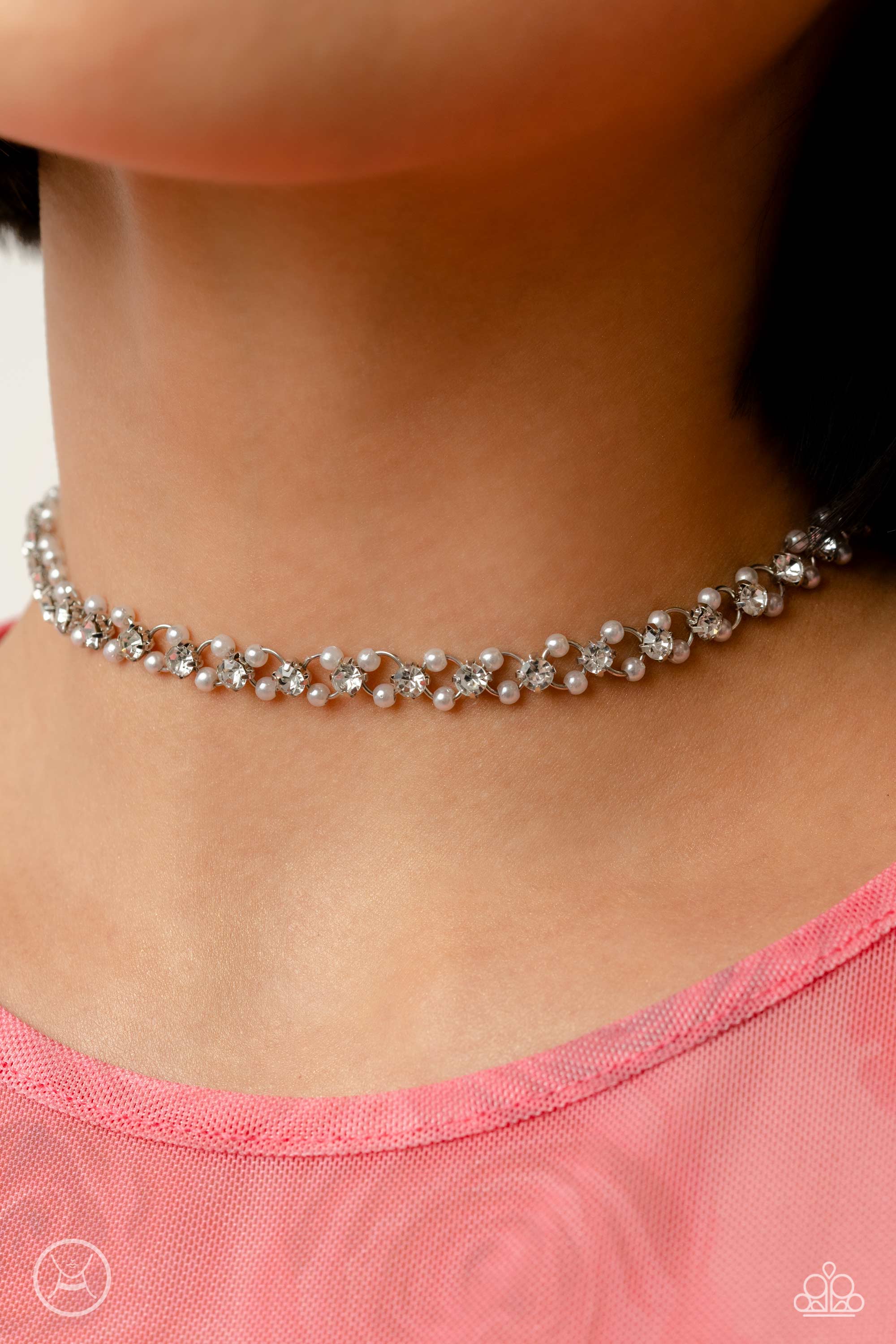 Classy Couture - White Choker