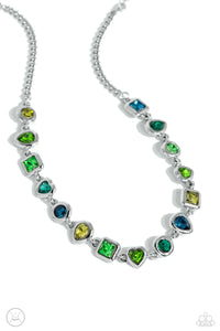 Abstract Admirer - Green Choker