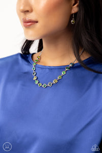 Abstract Admirer - Green Choker