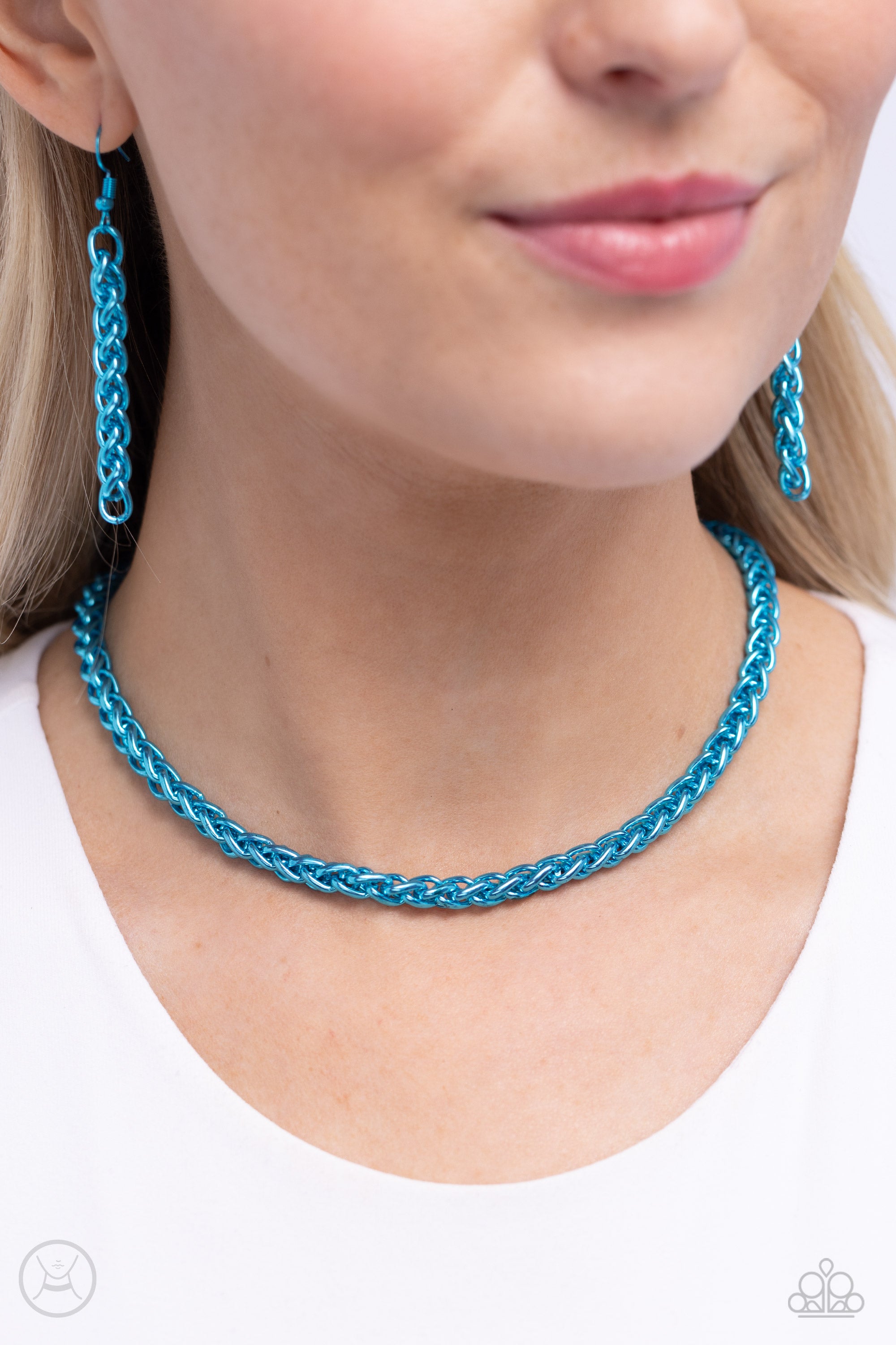 Braided Battalion - Blue Choker