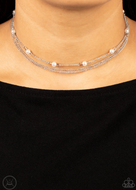 Dainty Dapper - White Choker